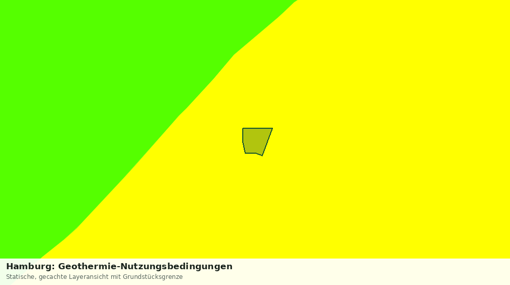Statische Kartenansicht: Hamburg: Geothermie-Nutzungsbedingungen