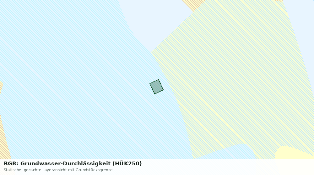 Statische Kartenansicht: BGR: Grundwasser-Durchlässigkeit (HÜK250)