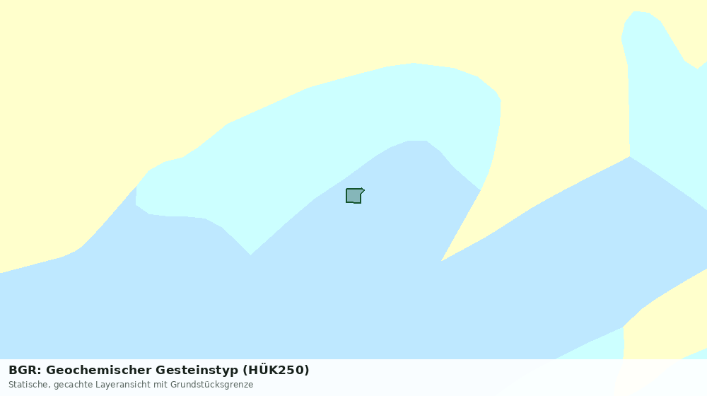 Statische Kartenansicht: BGR: Geochemischer Gesteinstyp (HÜK250)