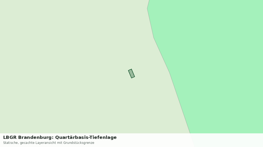 Statische Kartenansicht: LBGR Brandenburg: Quartärbasis-Tiefenlage