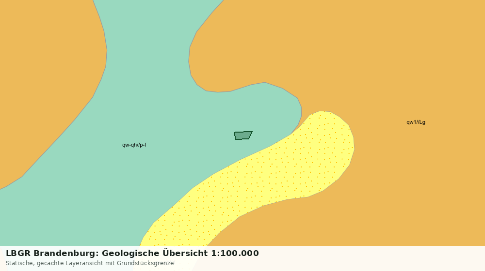 Statische Kartenansicht: LBGR Brandenburg: Geologische Übersicht 1:100.000