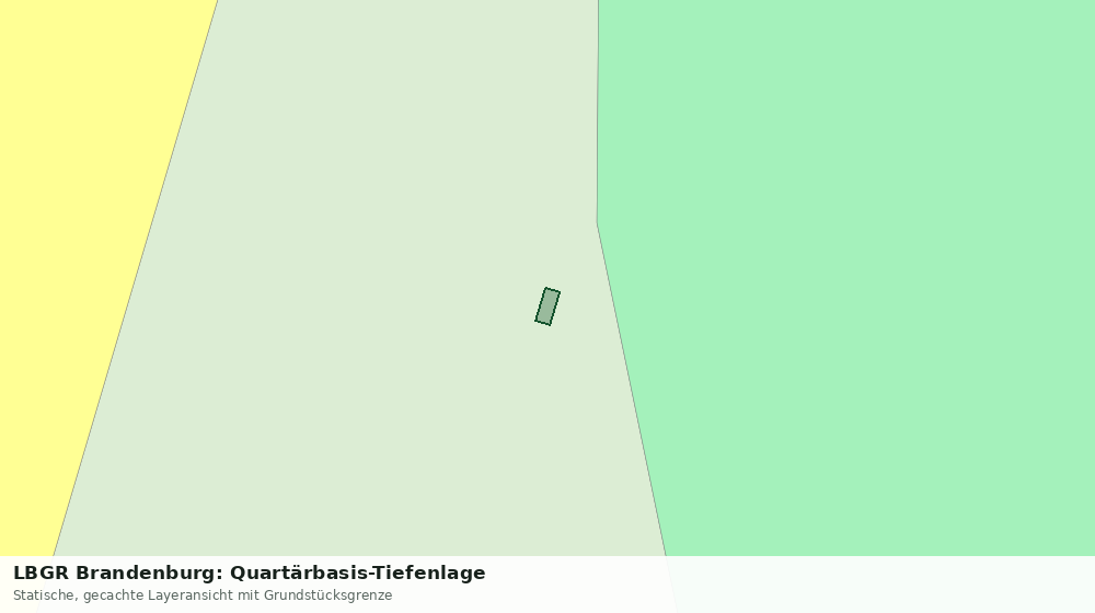 Statische Kartenansicht: LBGR Brandenburg: Quartärbasis-Tiefenlage