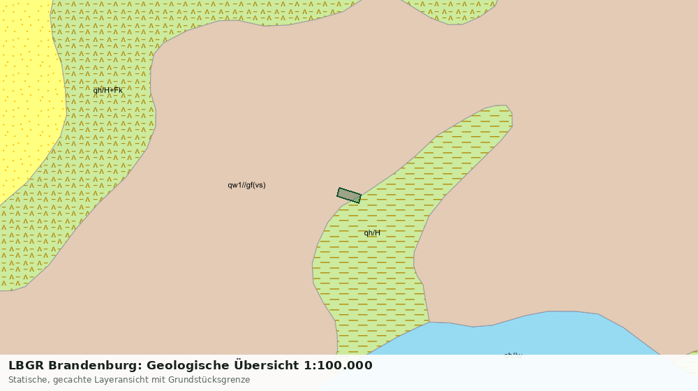 Statische Kartenansicht: LBGR Brandenburg: Geologische Übersicht 1:100.000