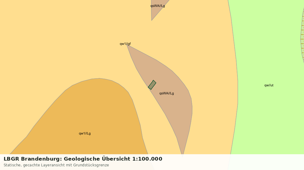 Statische Kartenansicht: LBGR Brandenburg: Geologische Übersicht 1:100.000
