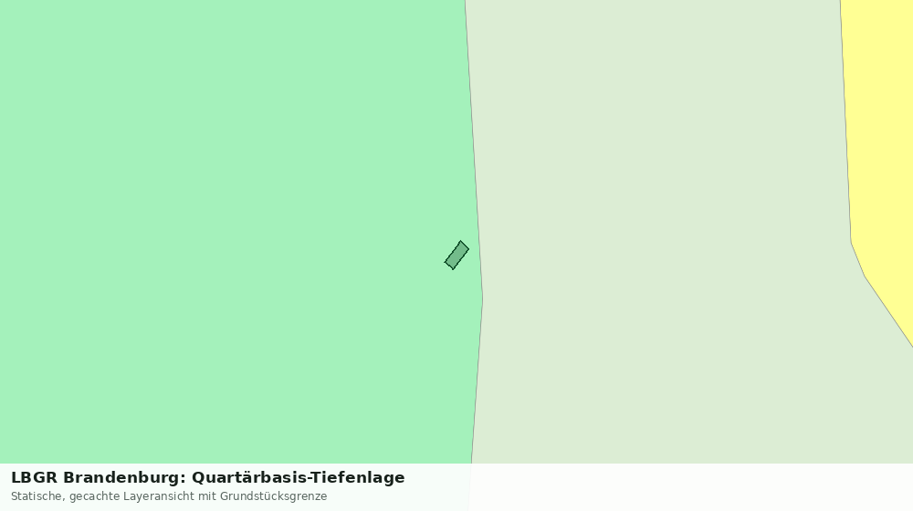 Statische Kartenansicht: LBGR Brandenburg: Quartärbasis-Tiefenlage