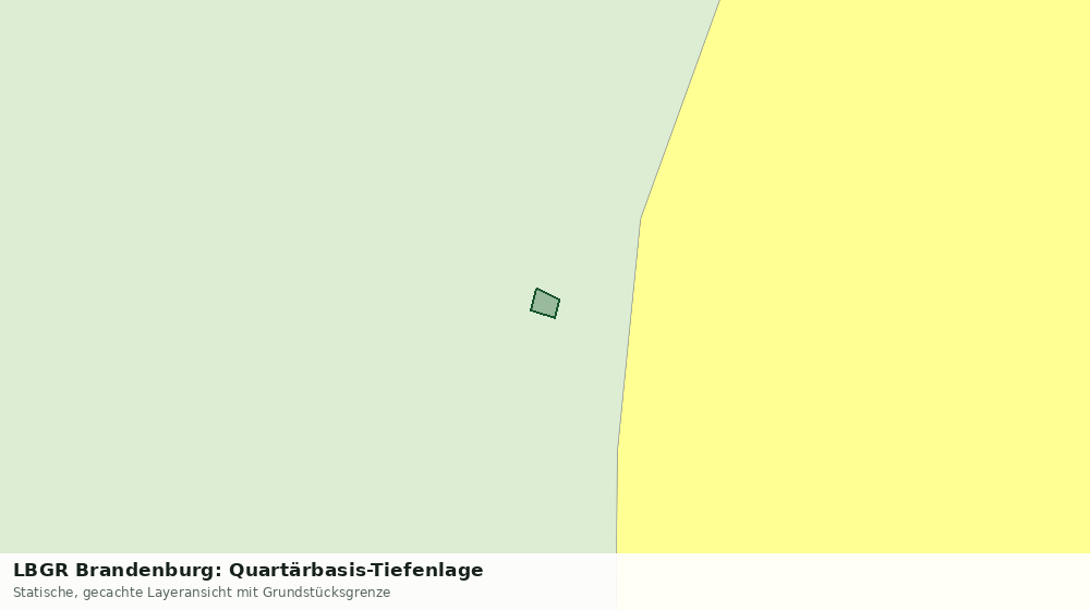 Statische Kartenansicht: LBGR Brandenburg: Quartärbasis-Tiefenlage