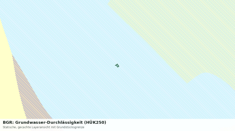 Statische Kartenansicht: BGR: Grundwasser-Durchlässigkeit (HÜK250)