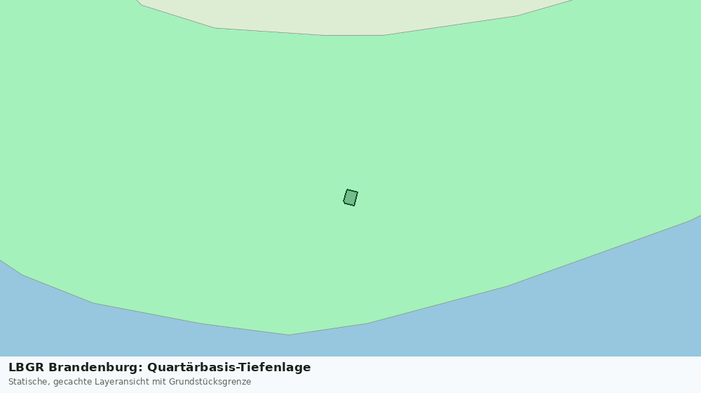 Statische Kartenansicht: LBGR Brandenburg: Quartärbasis-Tiefenlage