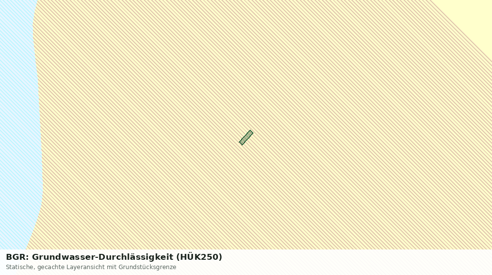 Statische Kartenansicht: BGR: Grundwasser-Durchlässigkeit (HÜK250)