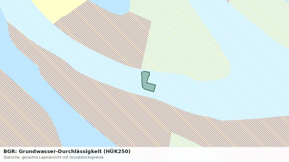 Statische Kartenansicht: BGR: Grundwasser-Durchlässigkeit (HÜK250)