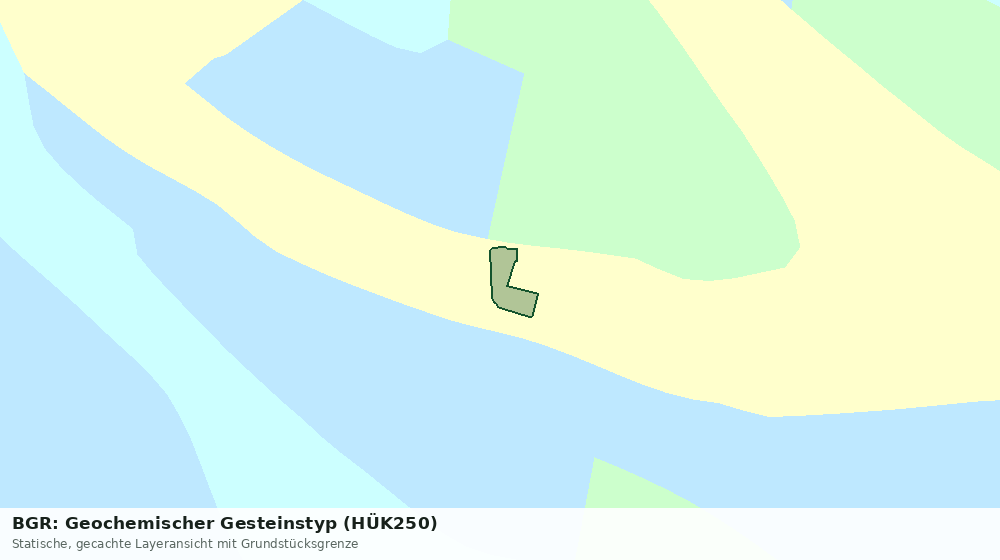 Statische Kartenansicht: BGR: Geochemischer Gesteinstyp (HÜK250)