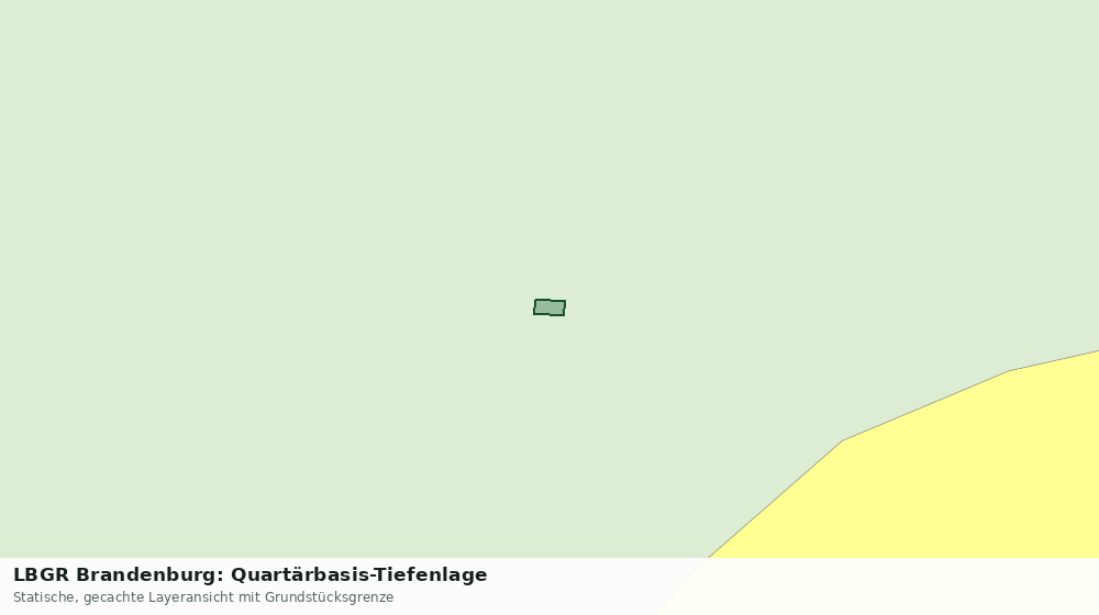 Statische Kartenansicht: LBGR Brandenburg: Quartärbasis-Tiefenlage