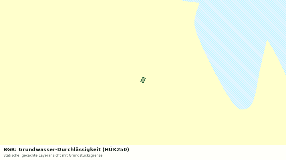 Statische Kartenansicht: BGR: Grundwasser-Durchlässigkeit (HÜK250)