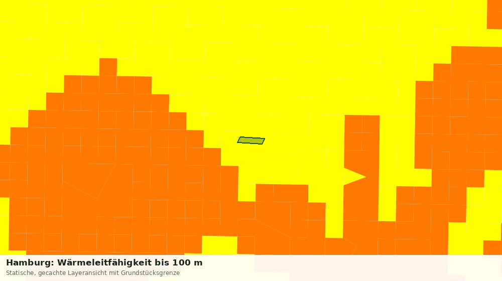 Statische Kartenansicht: Hamburg: Wärmeleitfähigkeit bis 100 m