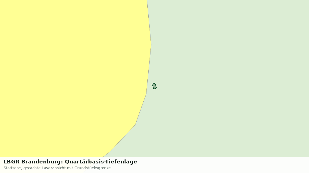 Statische Kartenansicht: LBGR Brandenburg: Quartärbasis-Tiefenlage