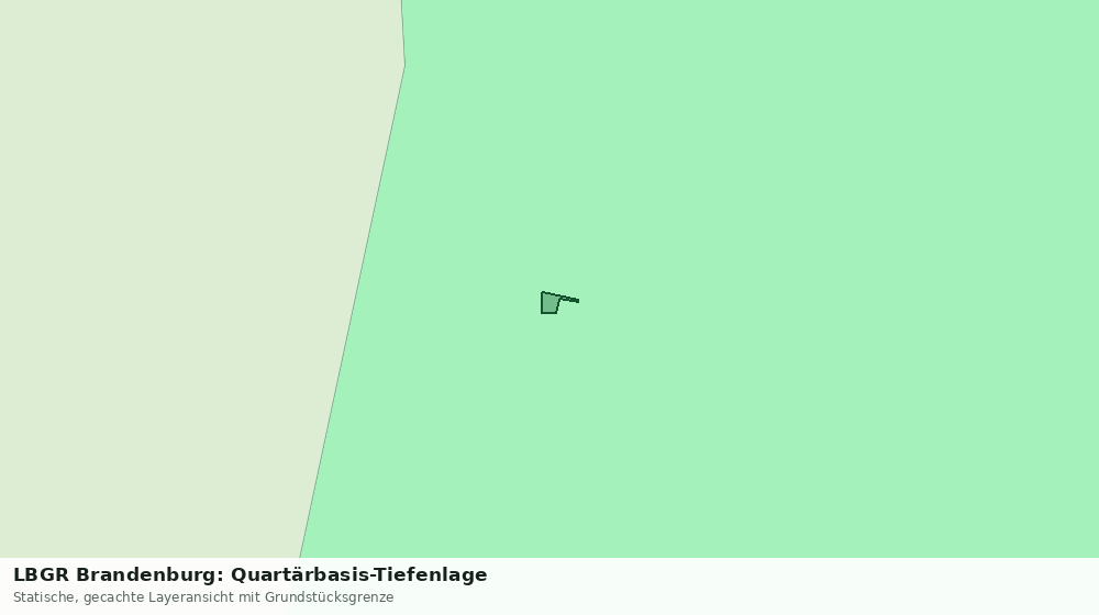 Statische Kartenansicht: LBGR Brandenburg: Quartärbasis-Tiefenlage