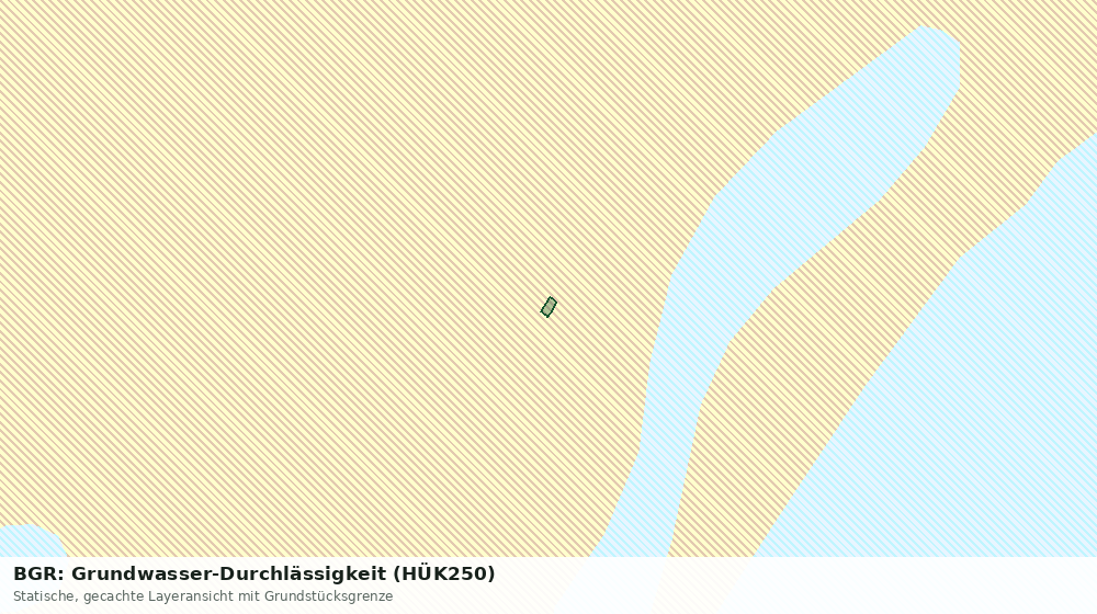 Statische Kartenansicht: BGR: Grundwasser-Durchlässigkeit (HÜK250)