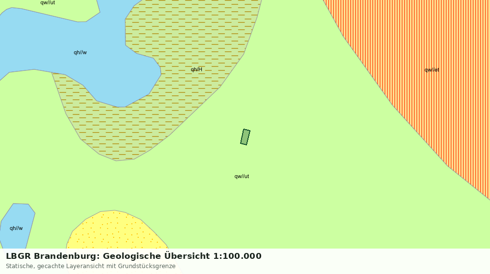 Statische Kartenansicht: LBGR Brandenburg: Geologische Übersicht 1:100.000