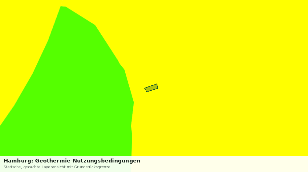 Statische Kartenansicht: Hamburg: Geothermie-Nutzungsbedingungen
