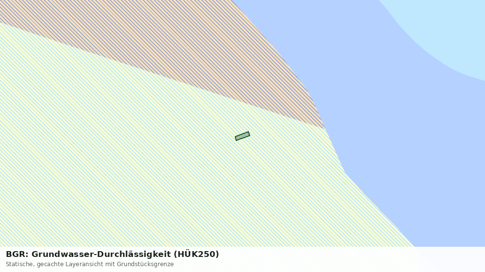Statische Kartenansicht: BGR: Grundwasser-Durchlässigkeit (HÜK250)