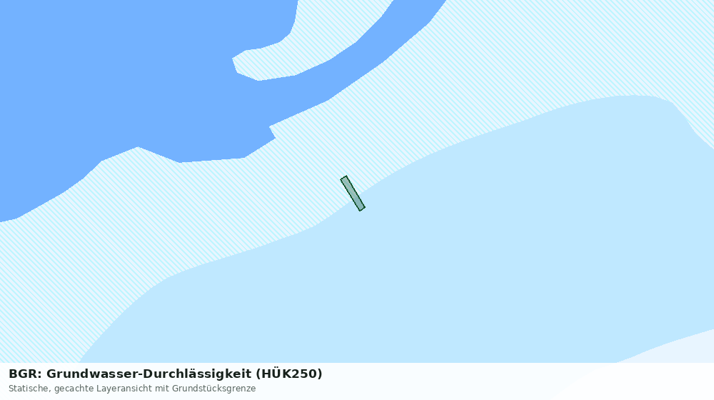 Statische Kartenansicht: BGR: Grundwasser-Durchlässigkeit (HÜK250)
