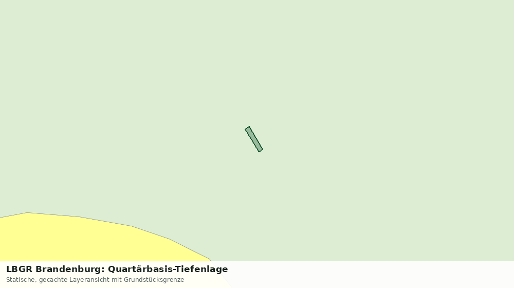 Statische Kartenansicht: LBGR Brandenburg: Quartärbasis-Tiefenlage