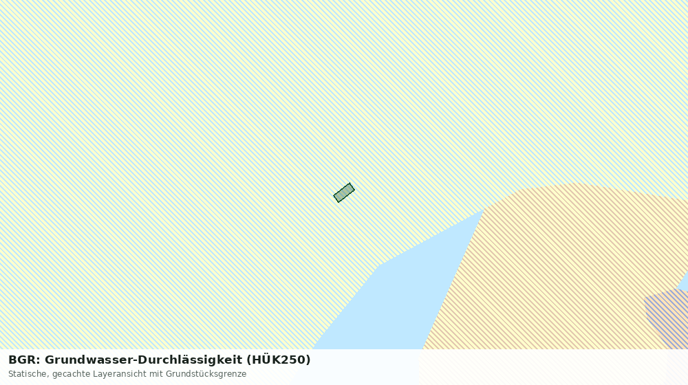Statische Kartenansicht: BGR: Grundwasser-Durchlässigkeit (HÜK250)