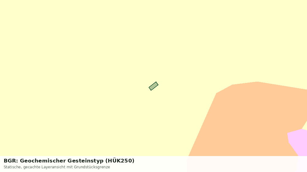 Statische Kartenansicht: BGR: Geochemischer Gesteinstyp (HÜK250)