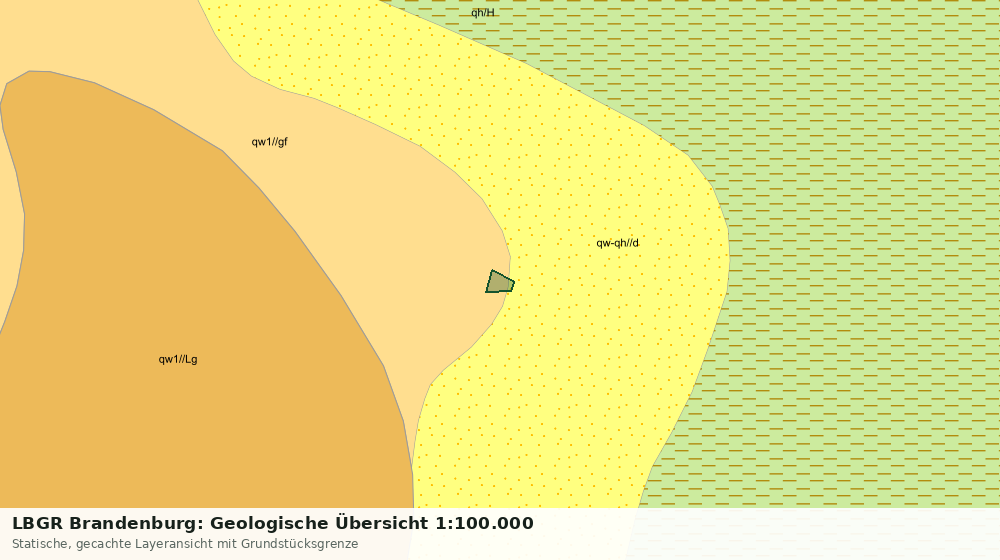 Statische Kartenansicht: LBGR Brandenburg: Geologische Übersicht 1:100.000