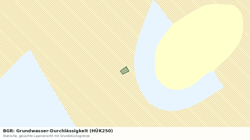 Statische Kartenansicht: BGR: Grundwasser-Durchlässigkeit (HÜK250)
