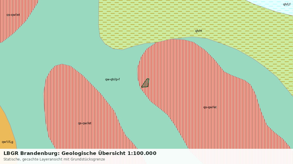 Statische Kartenansicht: LBGR Brandenburg: Geologische Übersicht 1:100.000
