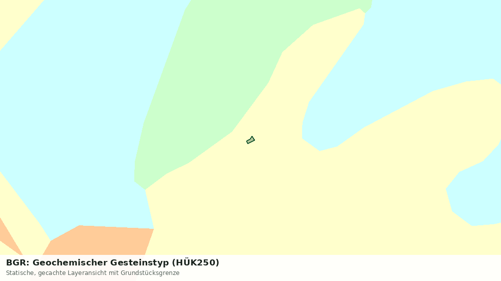 Statische Kartenansicht: BGR: Geochemischer Gesteinstyp (HÜK250)