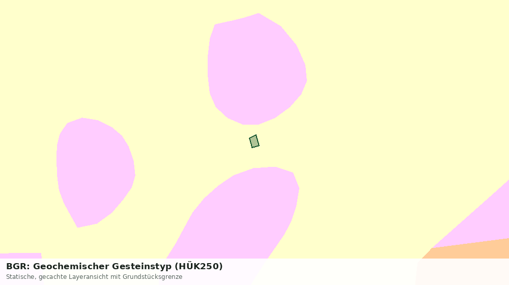 Statische Kartenansicht: BGR: Geochemischer Gesteinstyp (HÜK250)