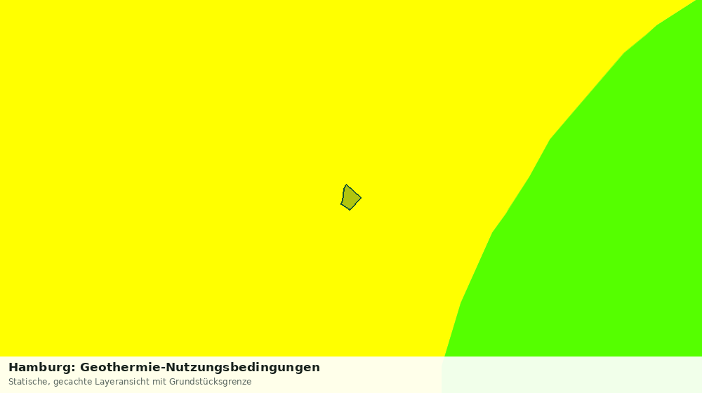 Statische Kartenansicht: Hamburg: Geothermie-Nutzungsbedingungen