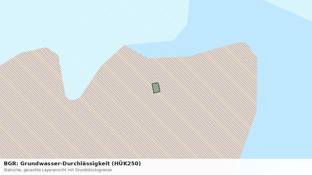 Statische Kartenansicht: BGR: Grundwasser-Durchlässigkeit (HÜK250)