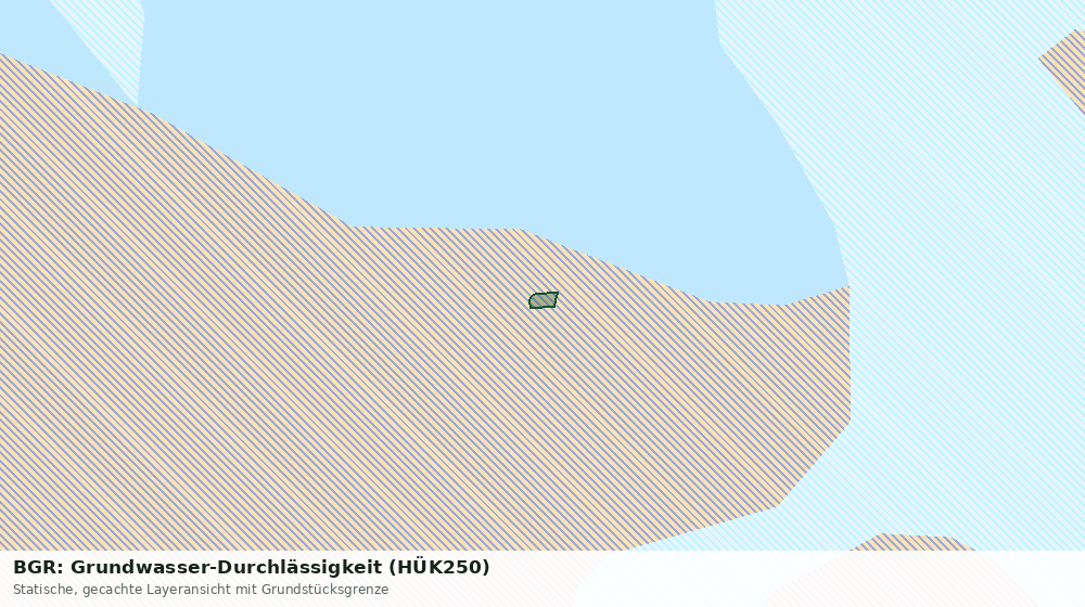 Statische Kartenansicht: BGR: Grundwasser-Durchlässigkeit (HÜK250)