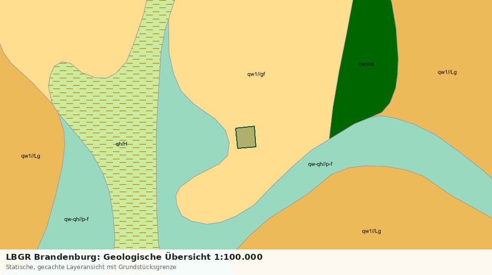 Statische Kartenansicht: LBGR Brandenburg: Geologische Übersicht 1:100.000