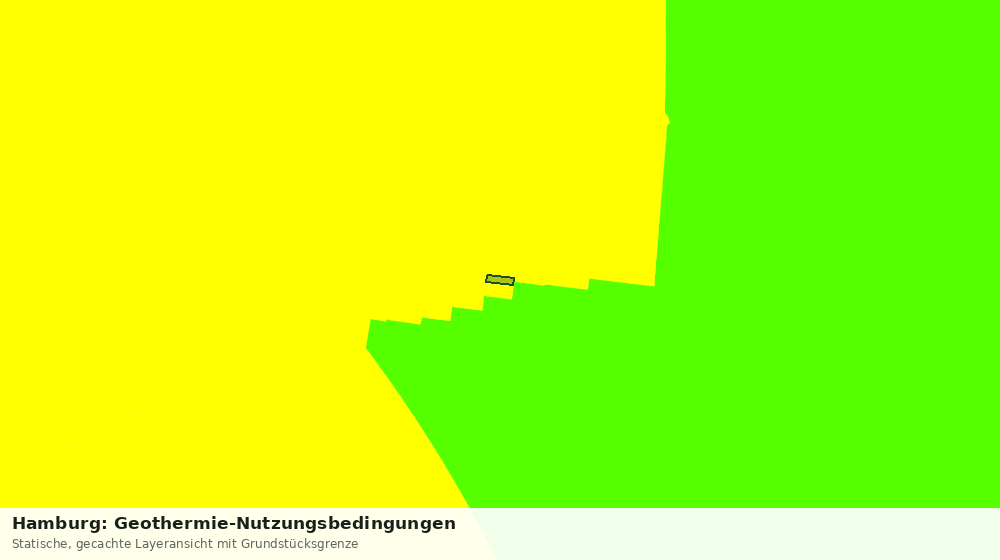 Statische Kartenansicht: Hamburg: Geothermie-Nutzungsbedingungen