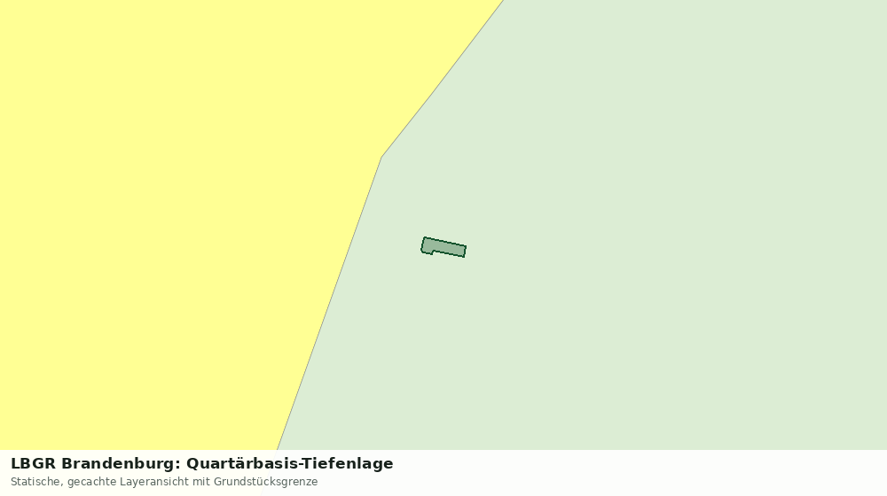 Statische Kartenansicht: LBGR Brandenburg: Quartärbasis-Tiefenlage