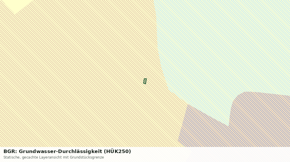 Statische Kartenansicht: BGR: Grundwasser-Durchlässigkeit (HÜK250)