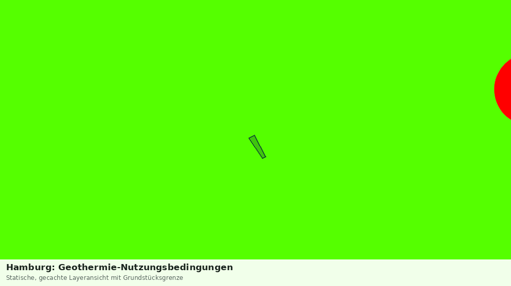 Statische Kartenansicht: Hamburg: Geothermie-Nutzungsbedingungen