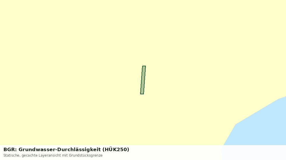 Statische Kartenansicht: BGR: Grundwasser-Durchlässigkeit (HÜK250)