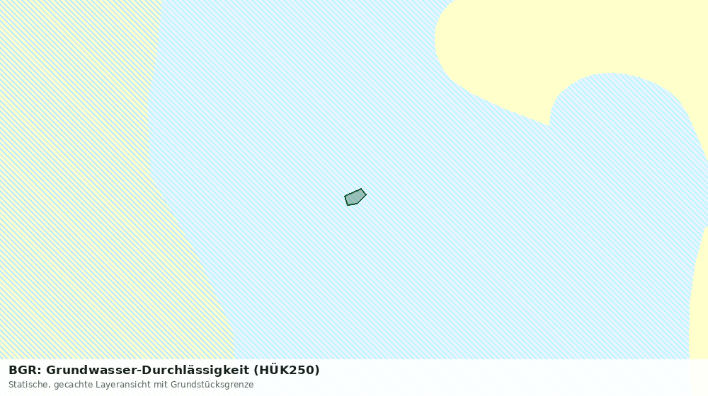 Statische Kartenansicht: BGR: Grundwasser-Durchlässigkeit (HÜK250)