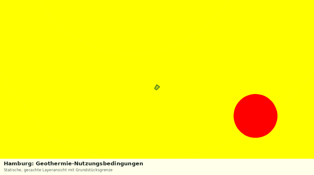 Statische Kartenansicht: Hamburg: Geothermie-Nutzungsbedingungen