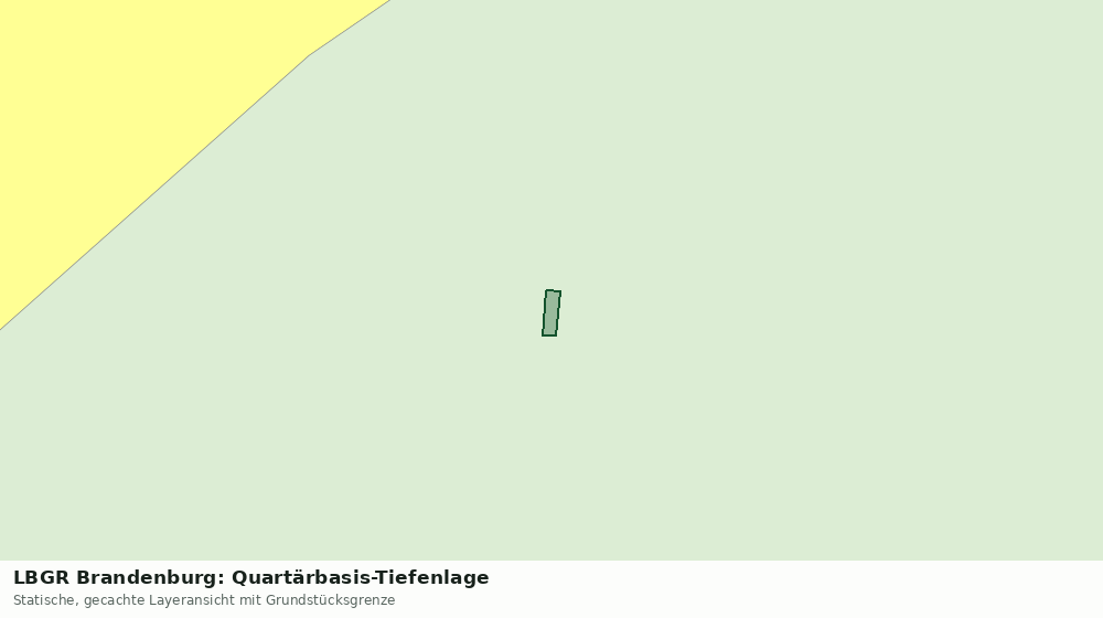 Statische Kartenansicht: LBGR Brandenburg: Quartärbasis-Tiefenlage