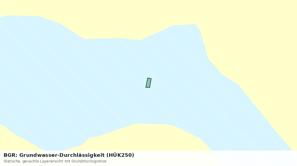 Statische Kartenansicht: BGR: Grundwasser-Durchlässigkeit (HÜK250)