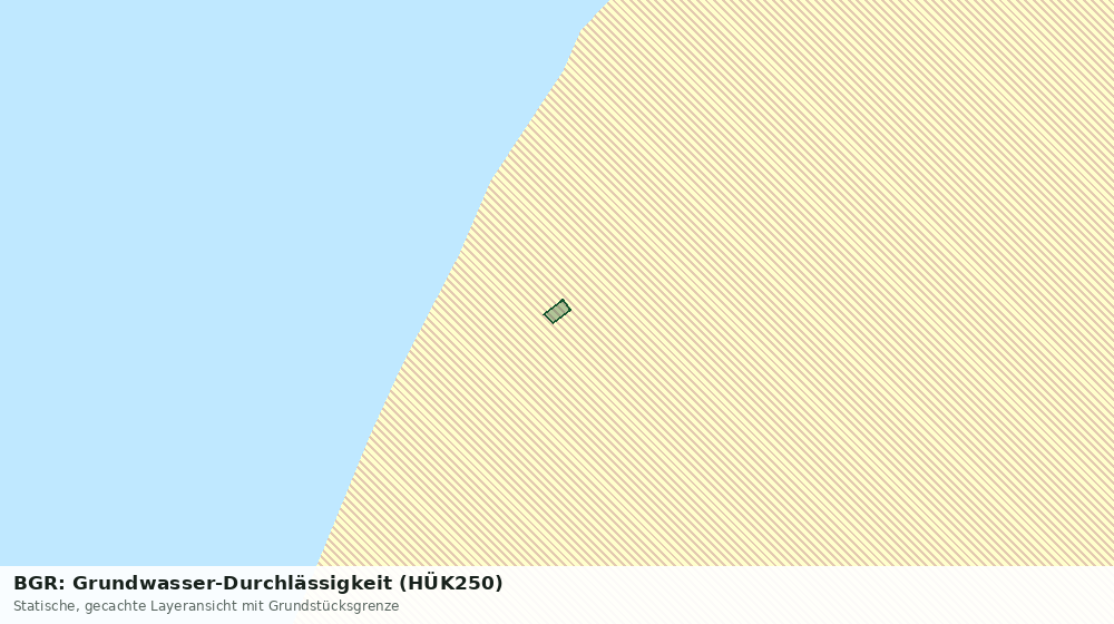 Statische Kartenansicht: BGR: Grundwasser-Durchlässigkeit (HÜK250)