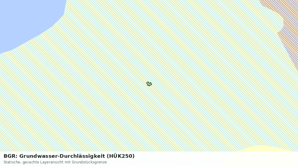 Statische Kartenansicht: BGR: Grundwasser-Durchlässigkeit (HÜK250)