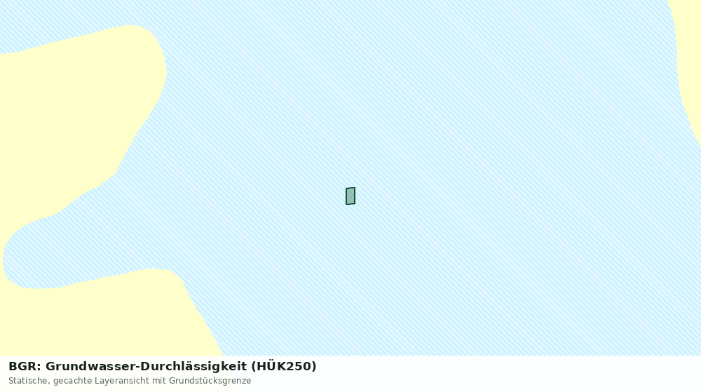 Statische Kartenansicht: BGR: Grundwasser-Durchlässigkeit (HÜK250)