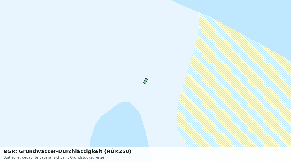 Statische Kartenansicht: BGR: Grundwasser-Durchlässigkeit (HÜK250)